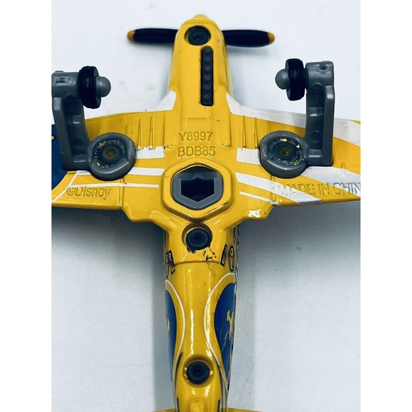Disney Pixar Planes No.12 NORDIC Metal Toy Diecast Airplane Loose 1:55 Mattel - Picture 9 of 10
